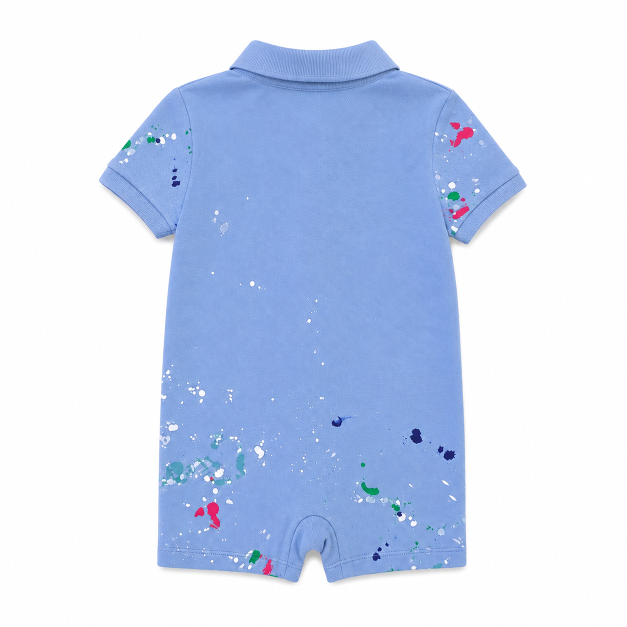 Polo Ralph Lauren Toddler Boys Paint Splatter Polo Romper