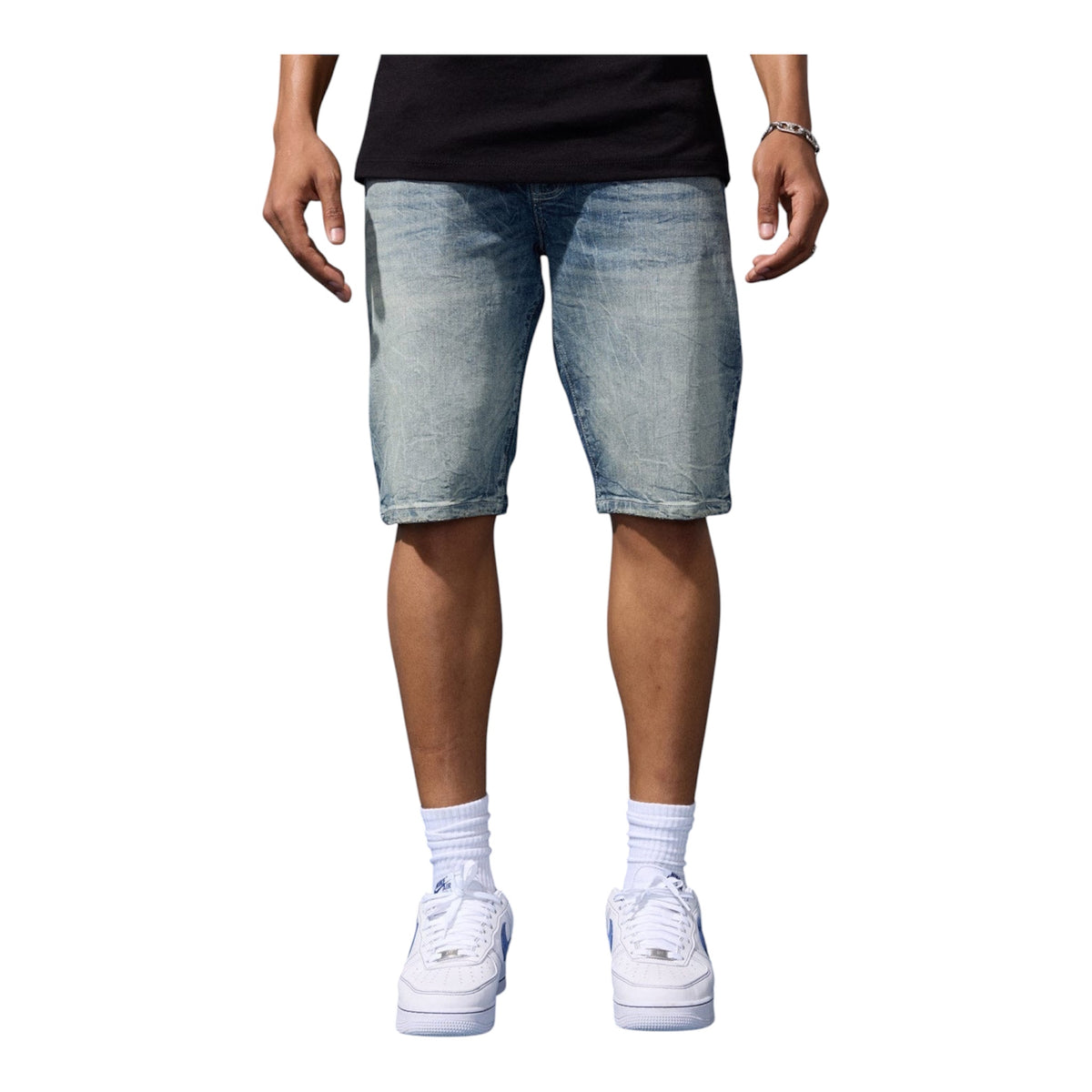 JORDAN CRAIG OG - CASCADE DENIM SHORTS- STUDIO BLUE