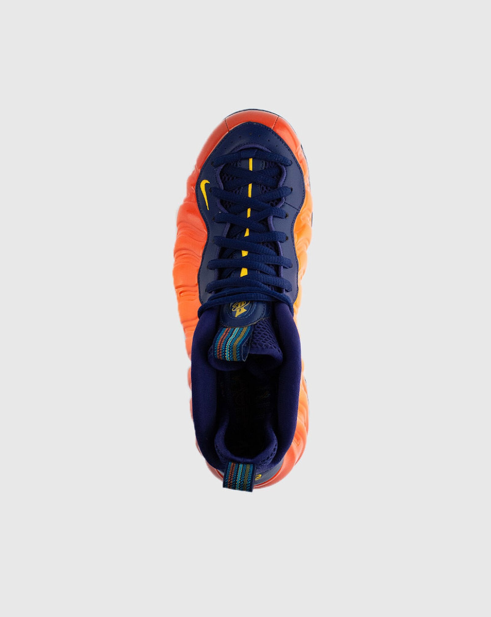 Air Foamposite One Blue Void | Rugged Orange | University Gold