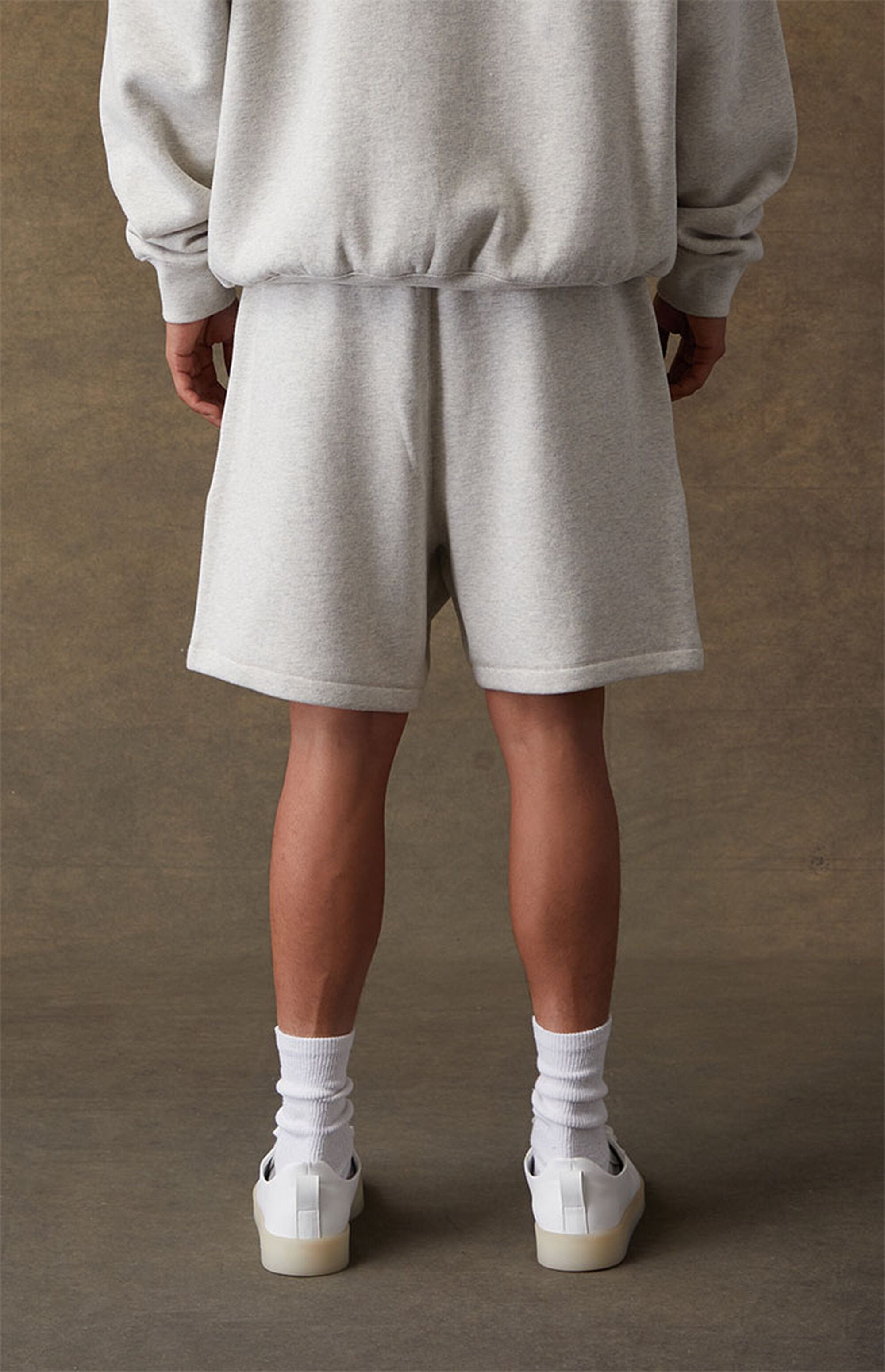 Fear of God Essentials Light Oatmeal Sweat Shorts