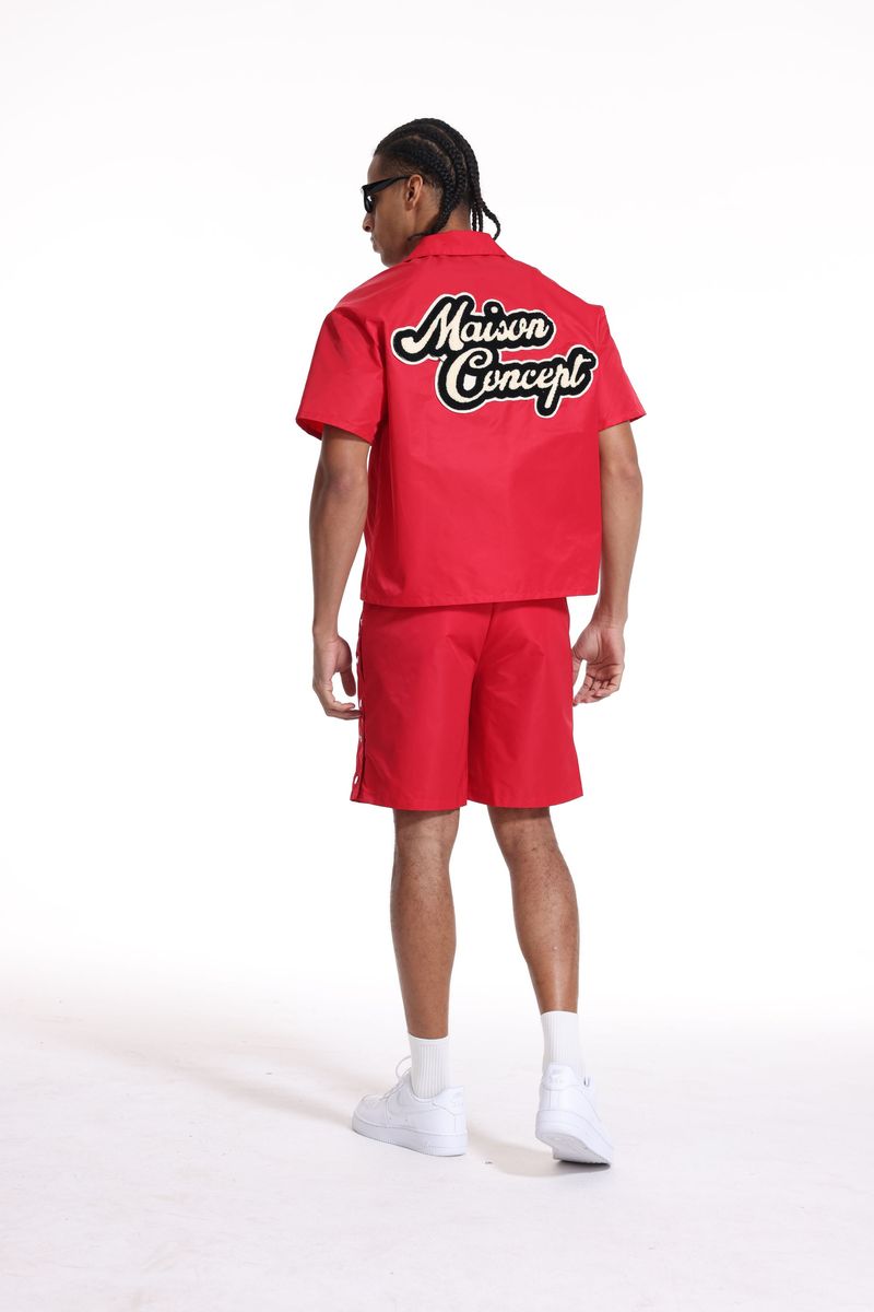 Concept "Maison Con Top" and Shorts" Sets Red