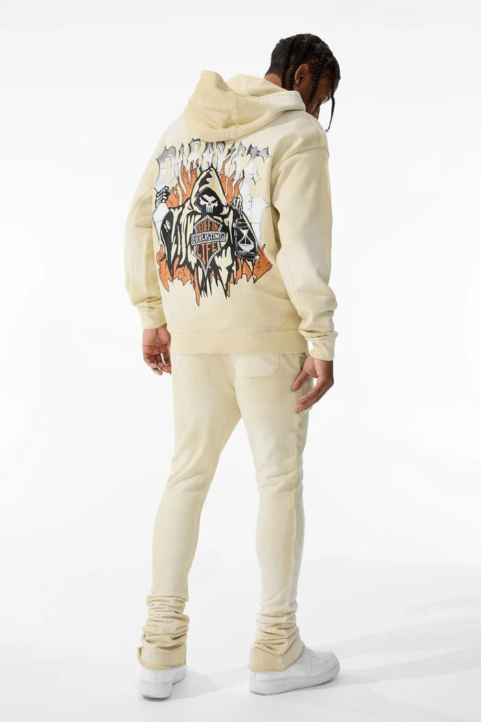 JORDAN CRAIG AFTERLIFE PULLOVER HOODIE - KHAKI