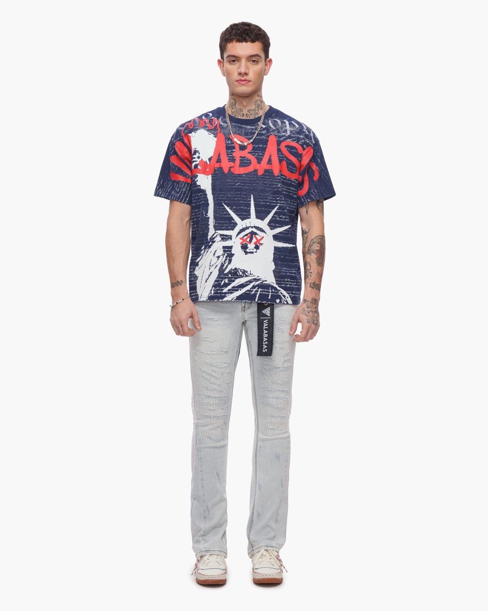 Valabasas Freedom Tee Navy Blue