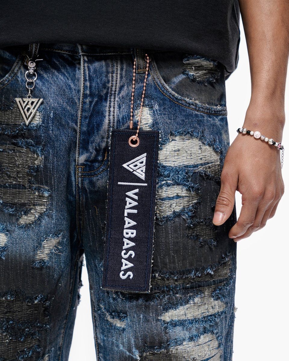 Valabasas Incise Shorts Dark Blue