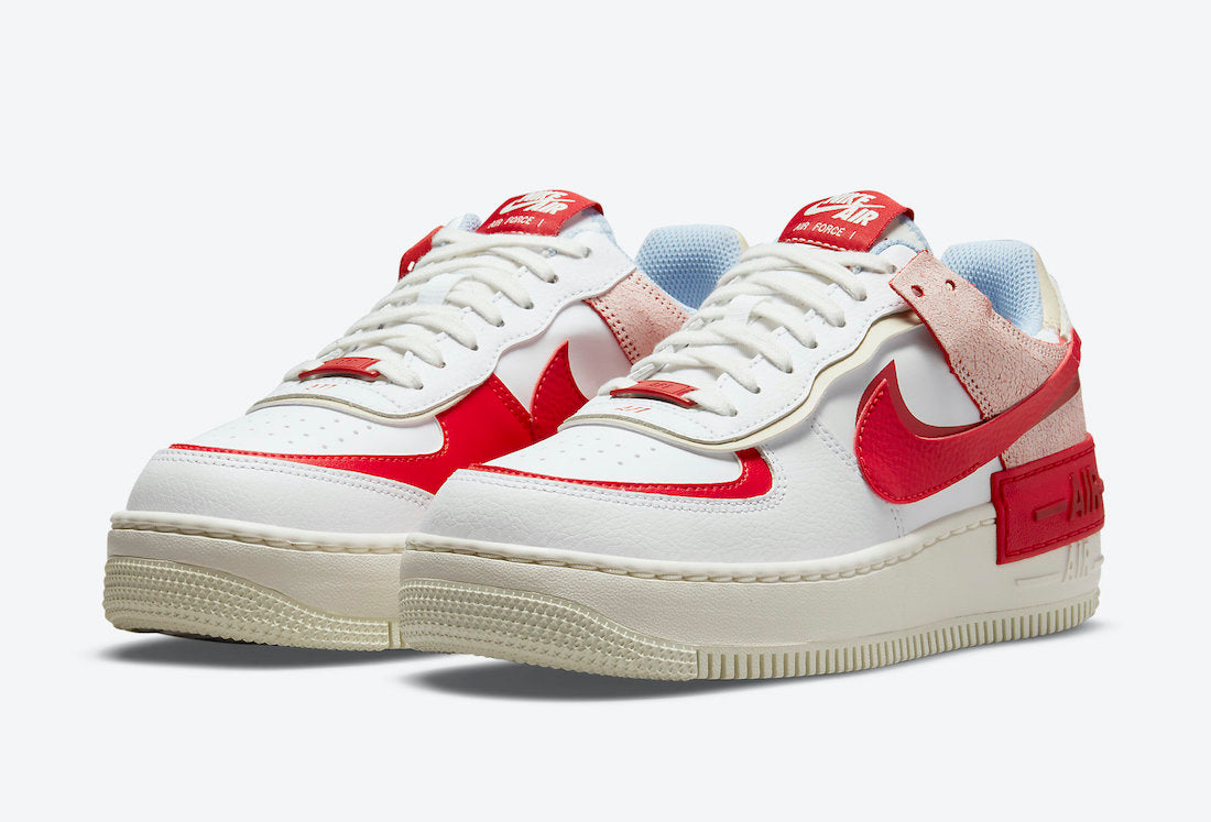 NIKE AIR FORCE 1 SHADOW APPEARS WITH CRACKED LEATHER PANELS