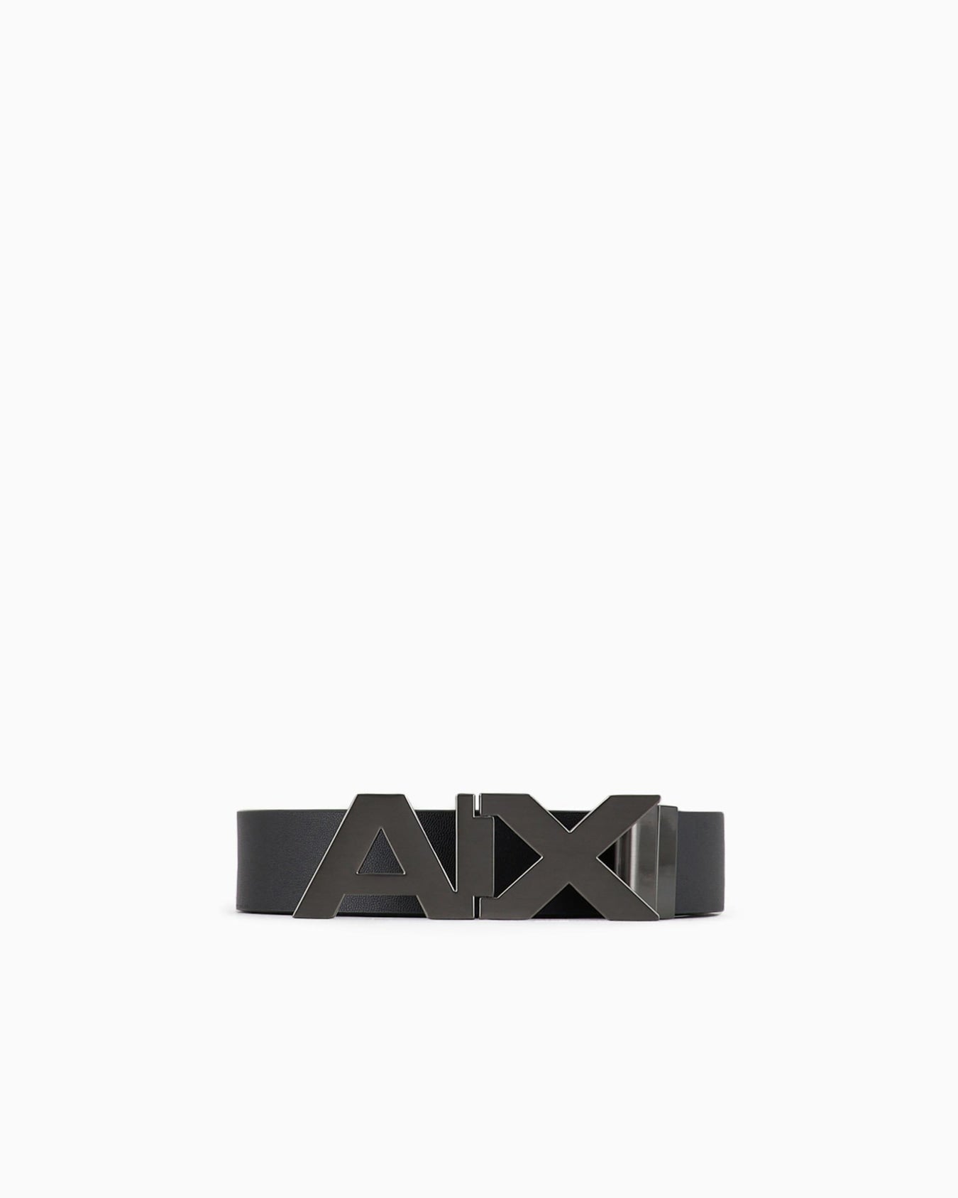Armani Exchange BLACK REVERSIBLE LEATHER BELT