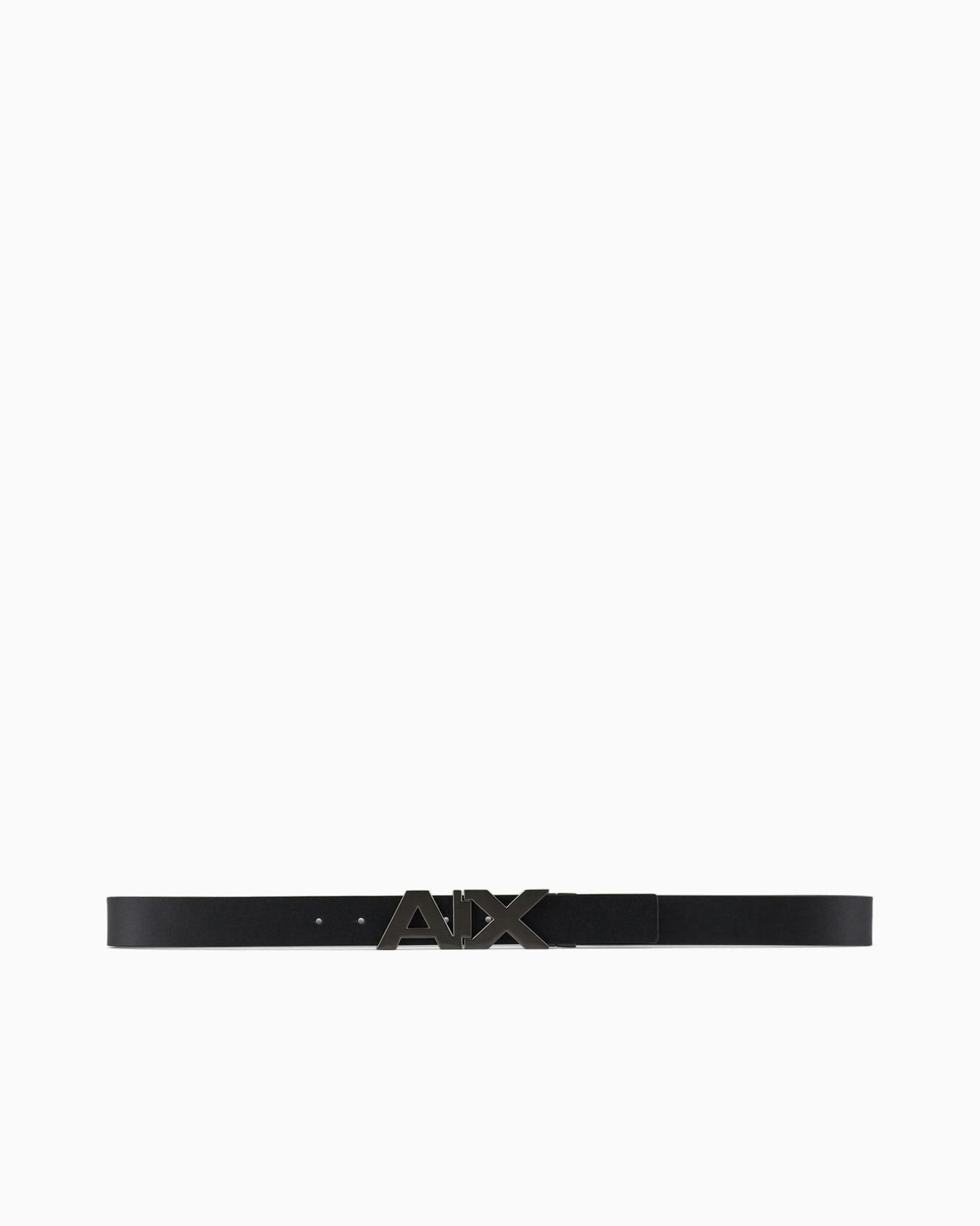 Armani Exchange BLACK REVERSIBLE LEATHER BELT