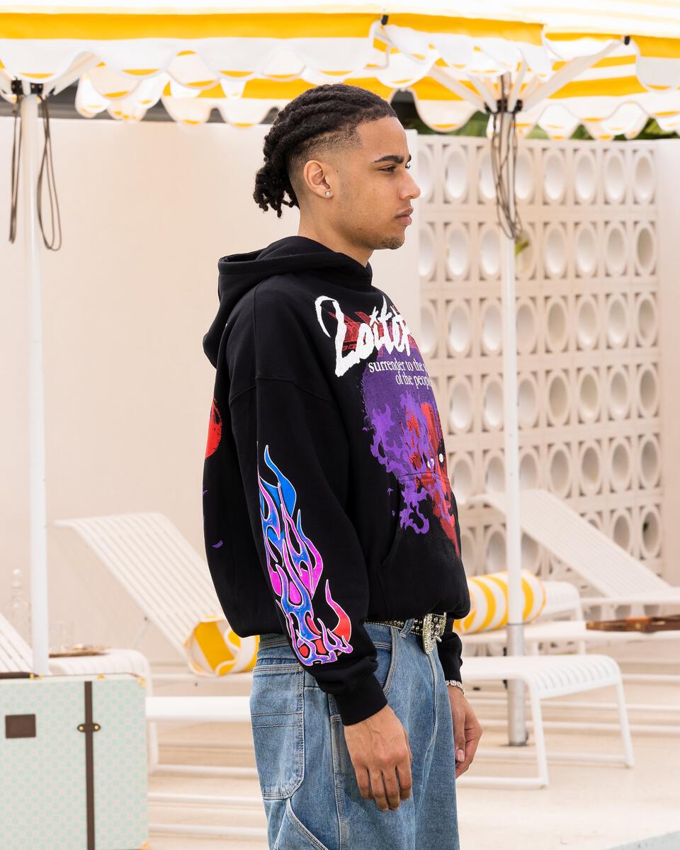 Loiter Live In Direct Vintage Hoodie