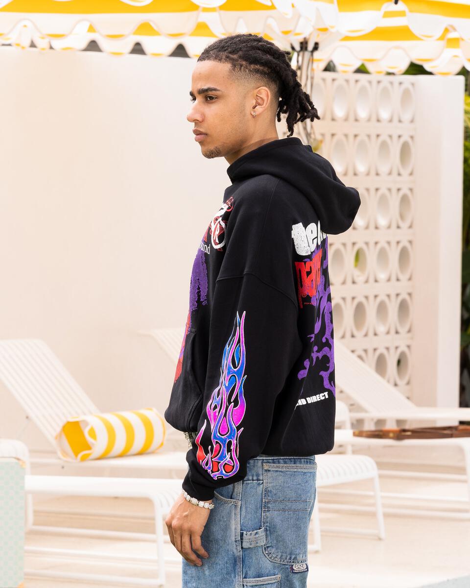 Loiter Live In Direct Vintage Hoodie