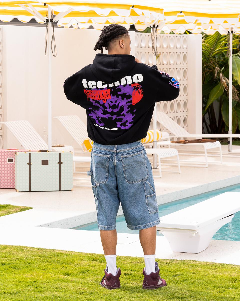 Loiter Live In Direct Vintage Hoodie