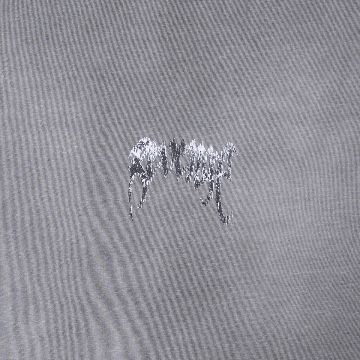 KOSUKE KAWAMURA GLITCH ARCH LOGO TREATED TEE GREY