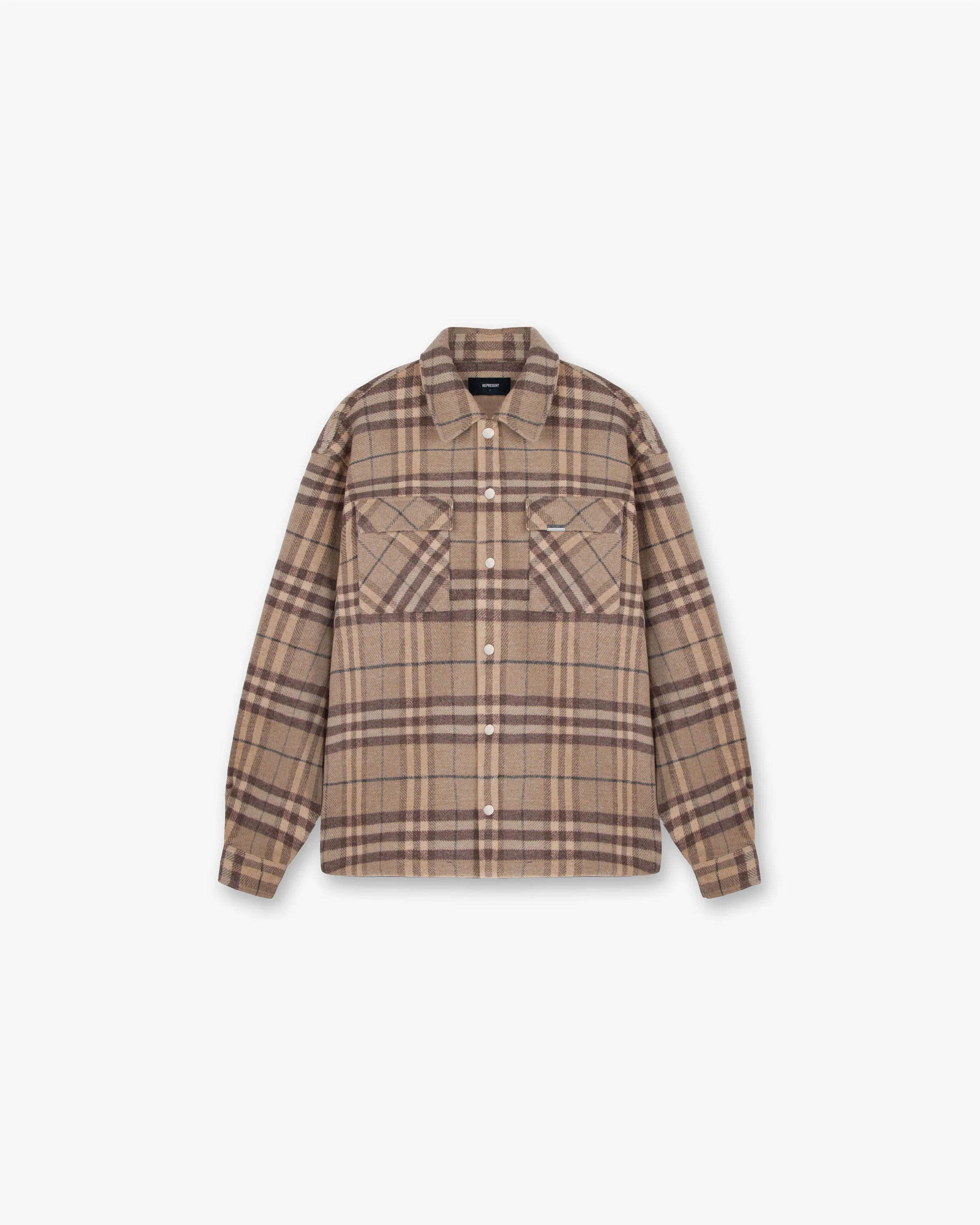 REPRESENT HEAVYWEIGHT INITIAL FLANNEL SHIRT