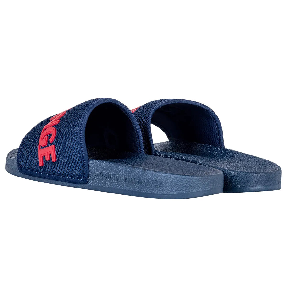 Armani Exchange Men's Shower Sandals Mesh Logo slides