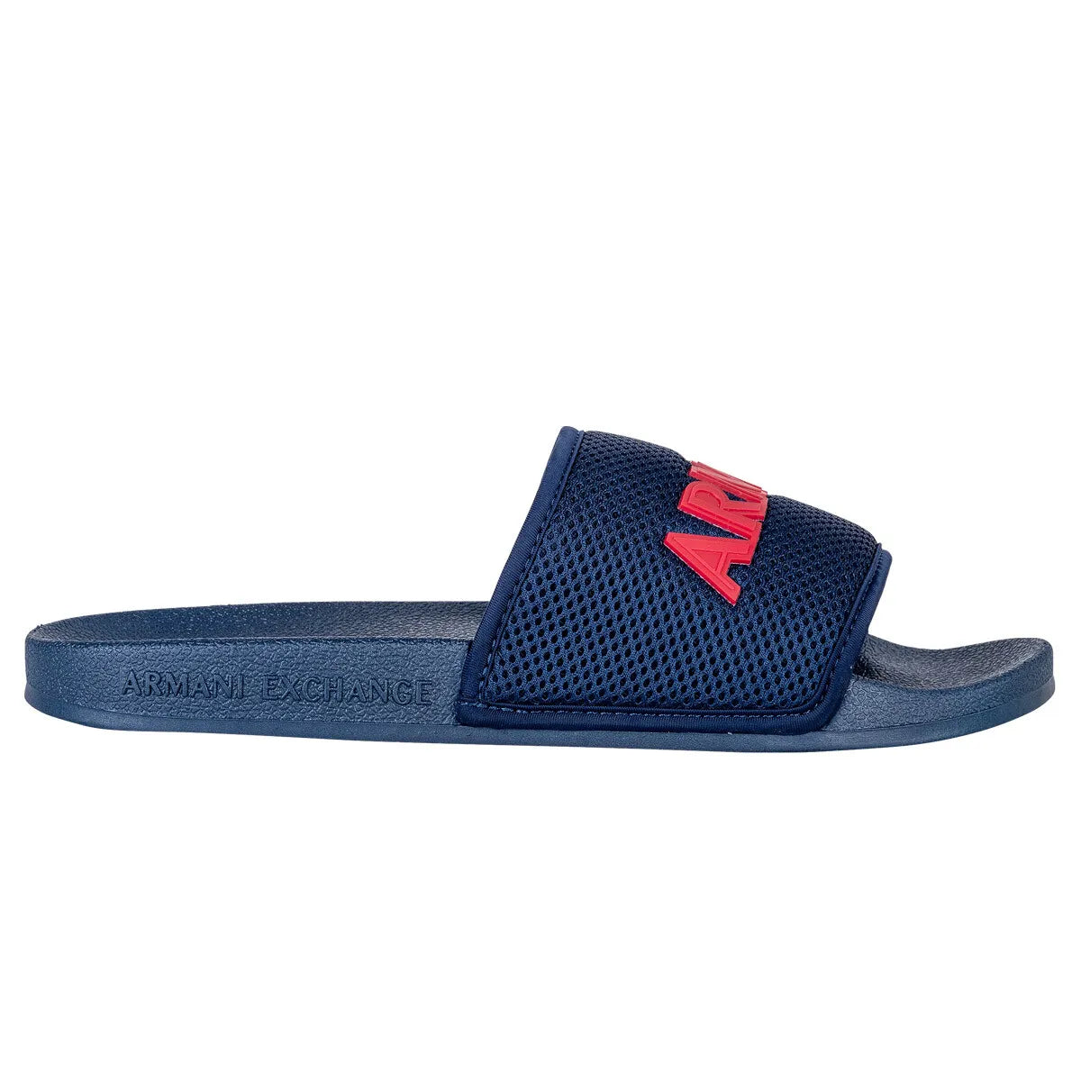 Armani Exchange Men's Shower Sandals Mesh Logo slides