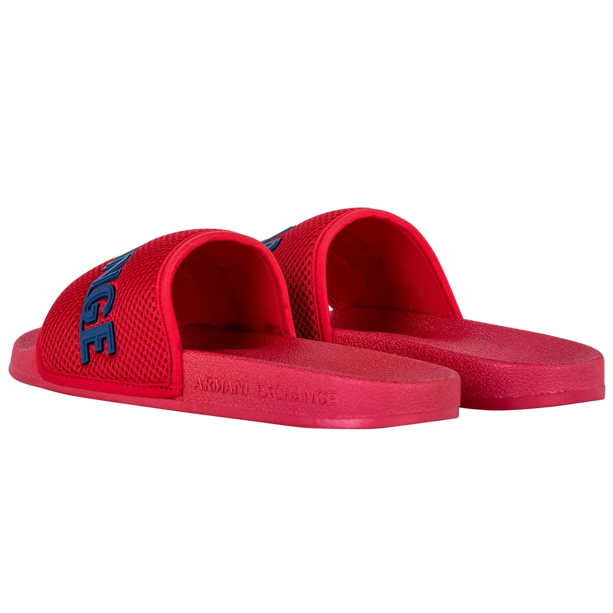 Armani Exchange Men's Shower slides Sandals Mesh Logo