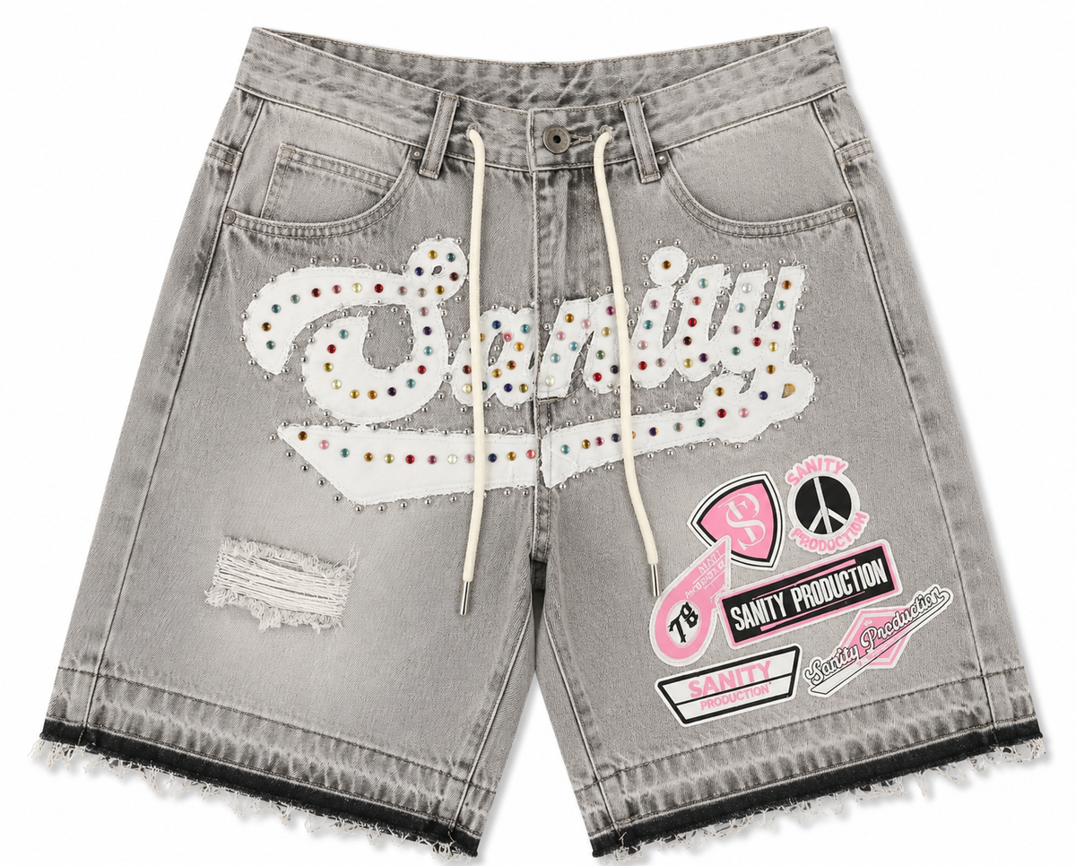 Foreign Brand Politics Shorts - Grey - SPR26-86