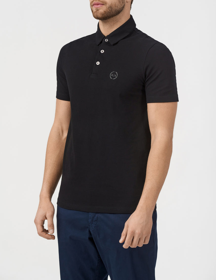 Armani Exchange Polo black AIX Logo
