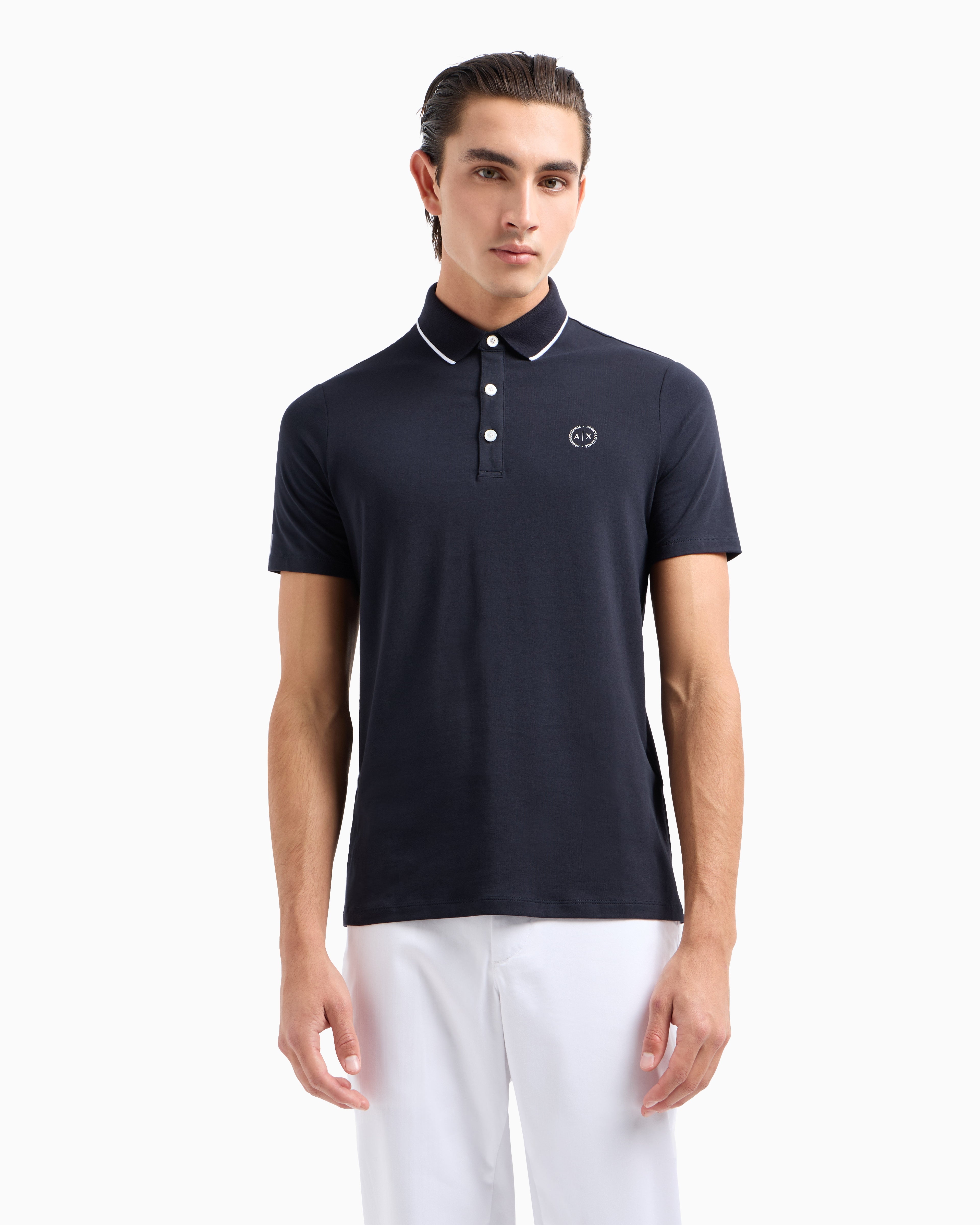 Armani Exchange Navy Polo Shirt