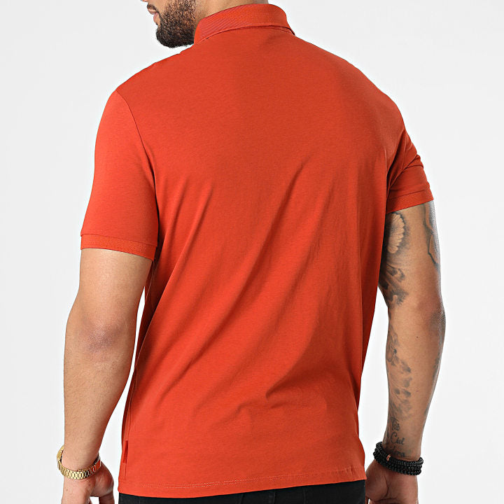 Armani Exchange Orange Polo Shirt