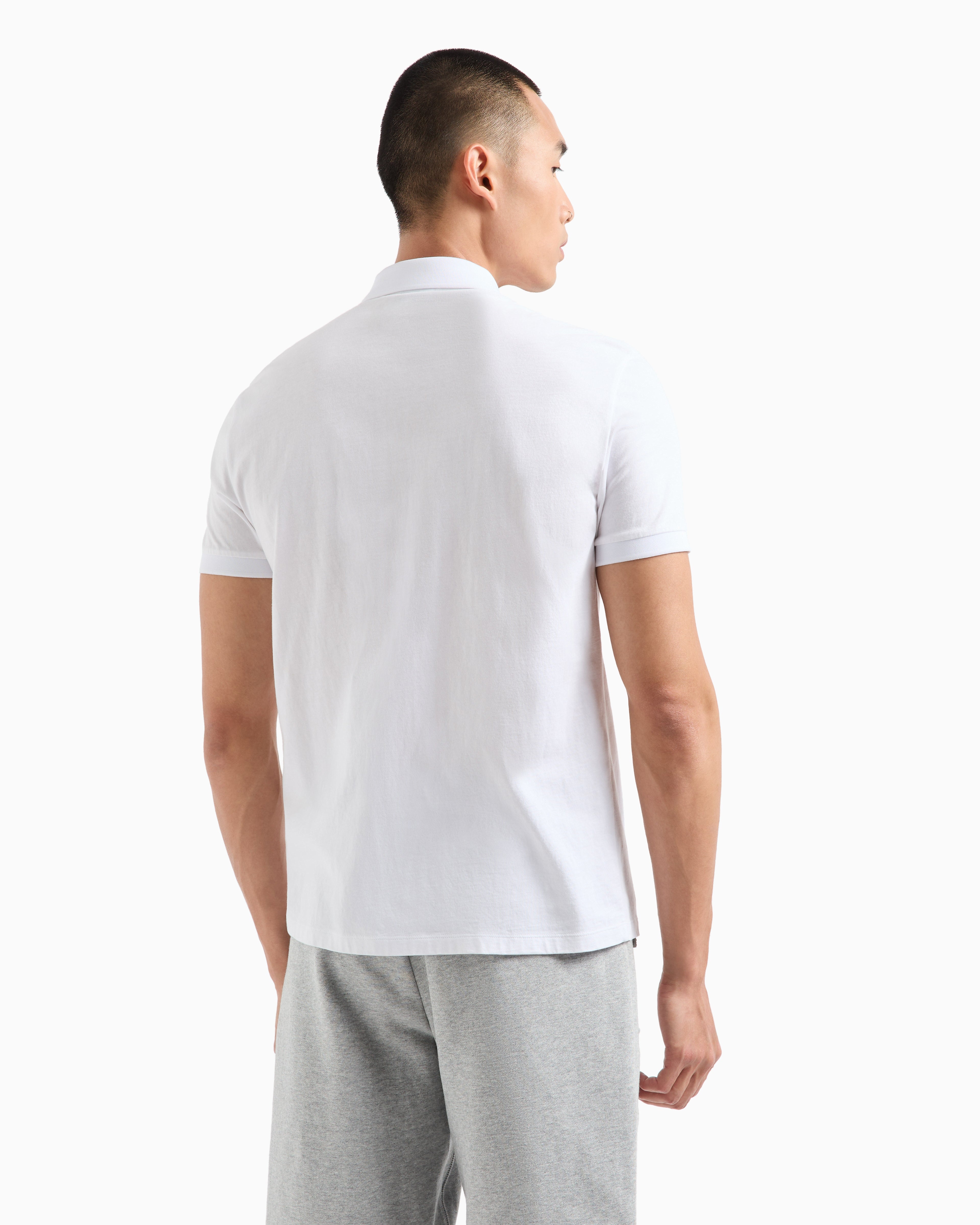Armani Exchange White Polo Shirt