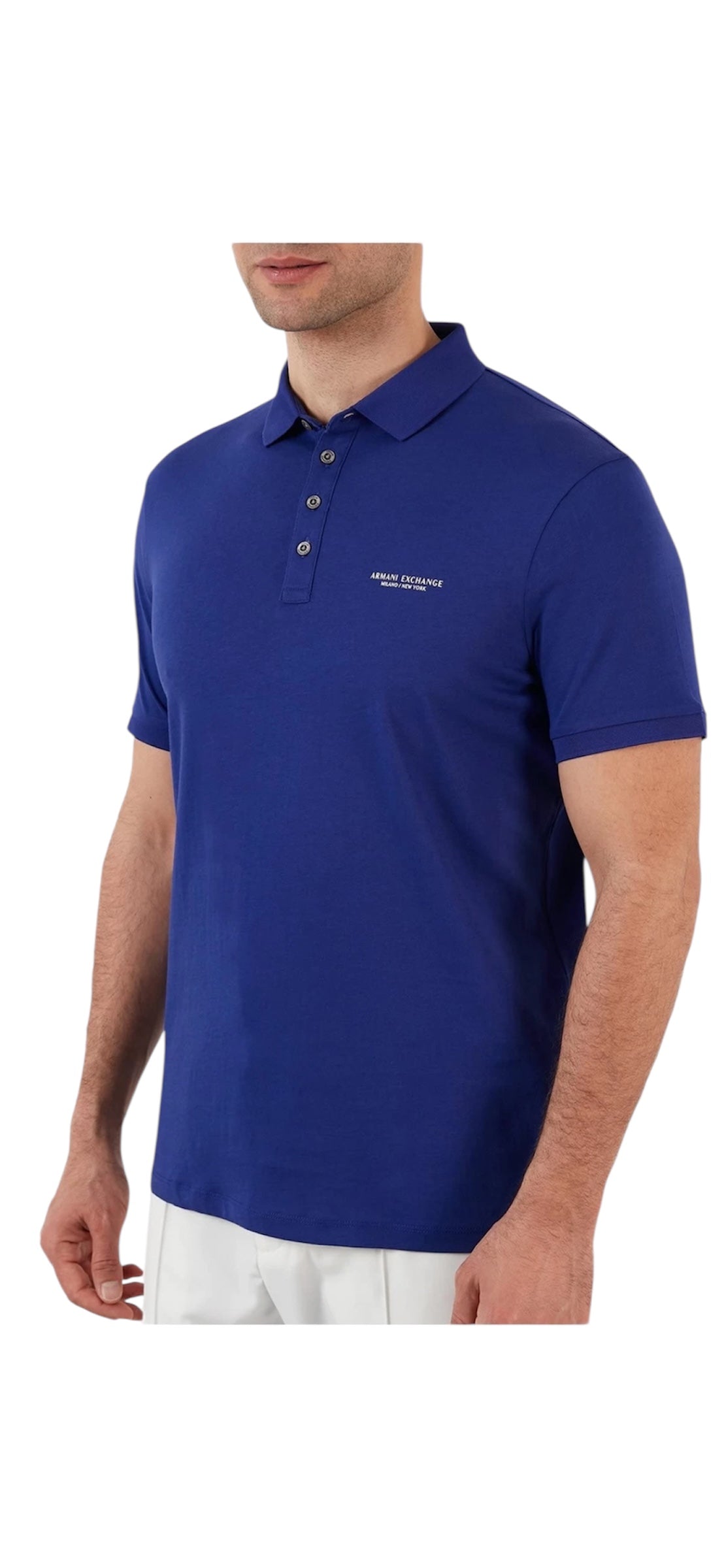 Armani Exchange Blue Polo Shirt