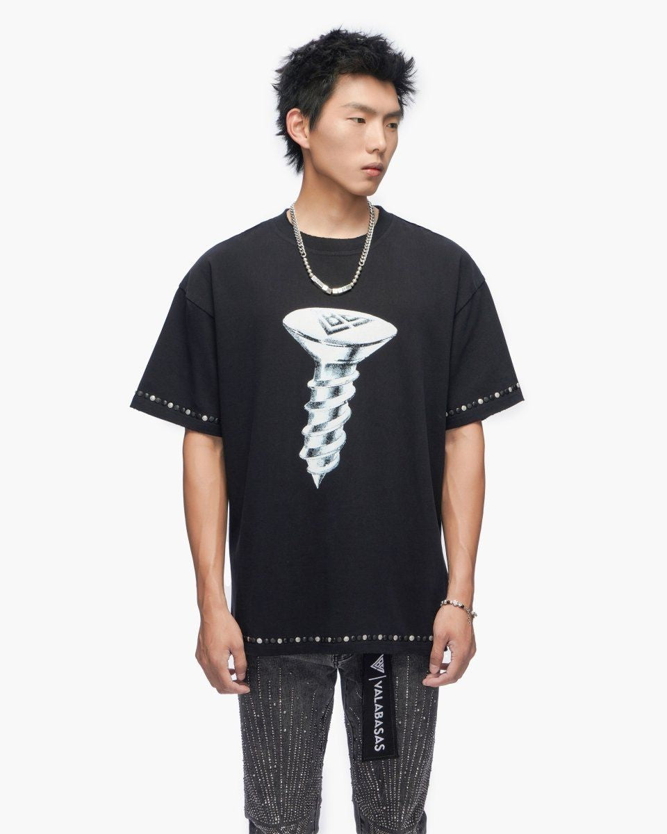 Valabasas You're Screwed Vintage Black Tee