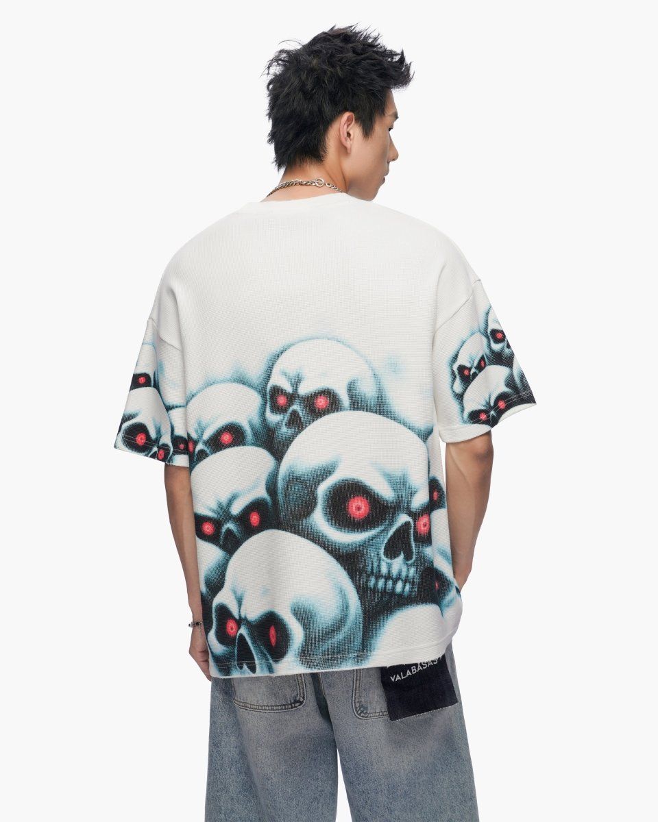 Valabasas Grave Digger White Thermal Tee