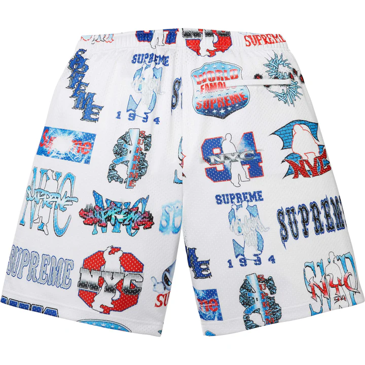 Supreme® Flash Mesh White Short