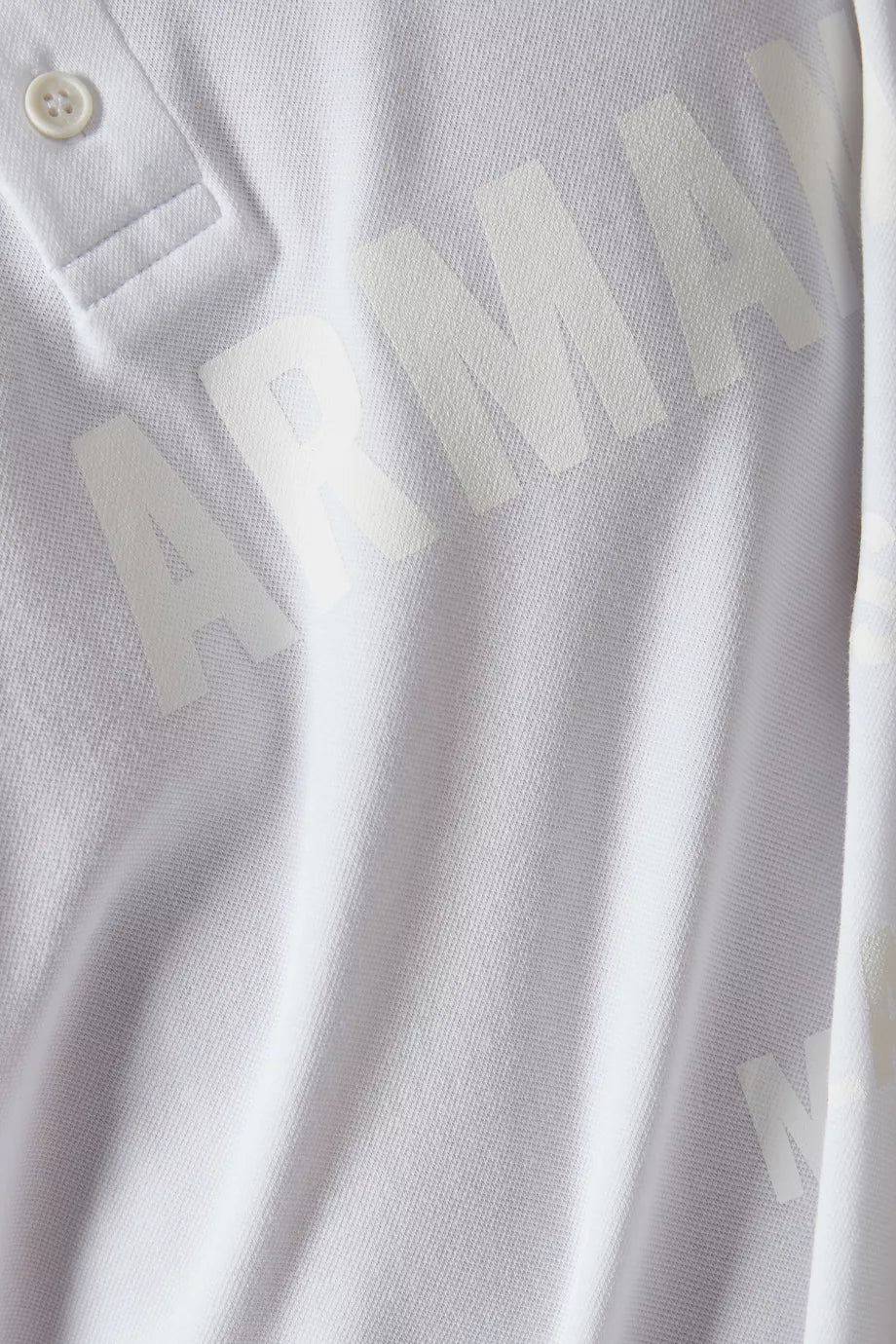 Armani Exchange White Polo Shirt