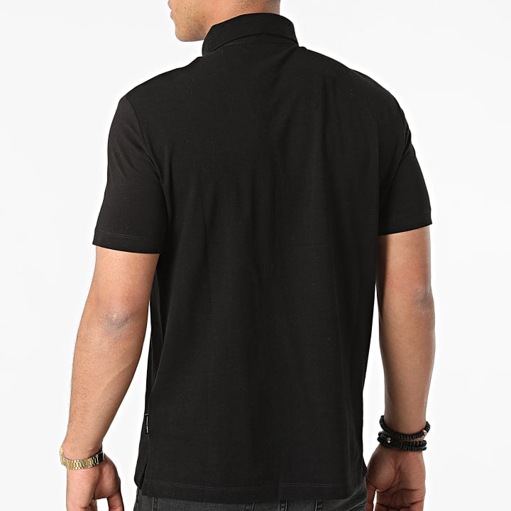 Armani Exchange Black Polo Shirt