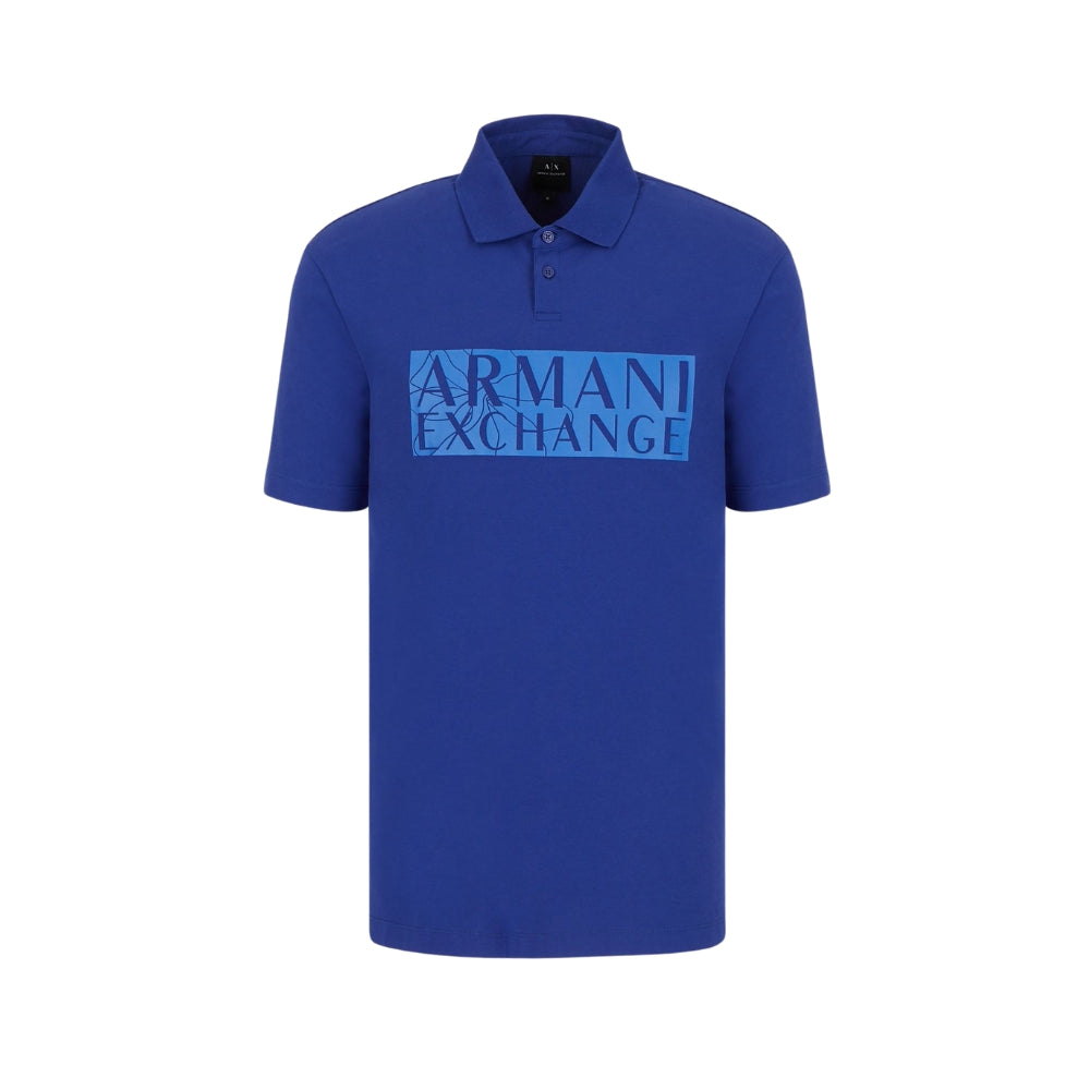 Armani Exchange Blue Polo Shirt