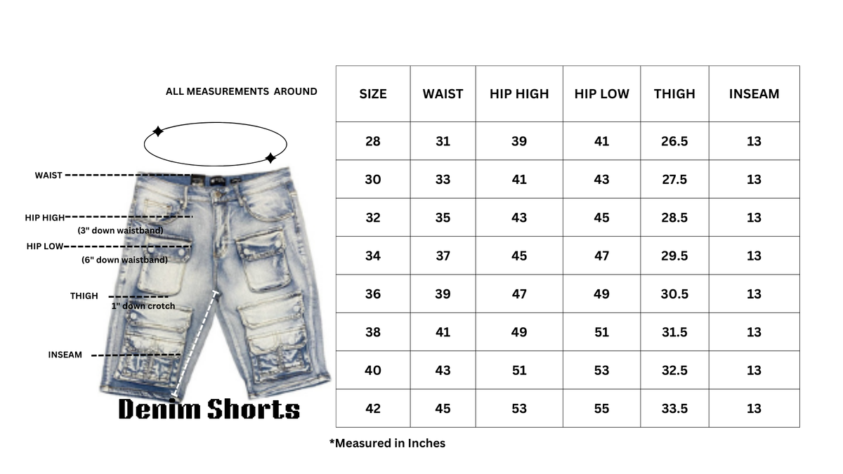 WAIMEA MEN'S Light Blue Wash SHORTS