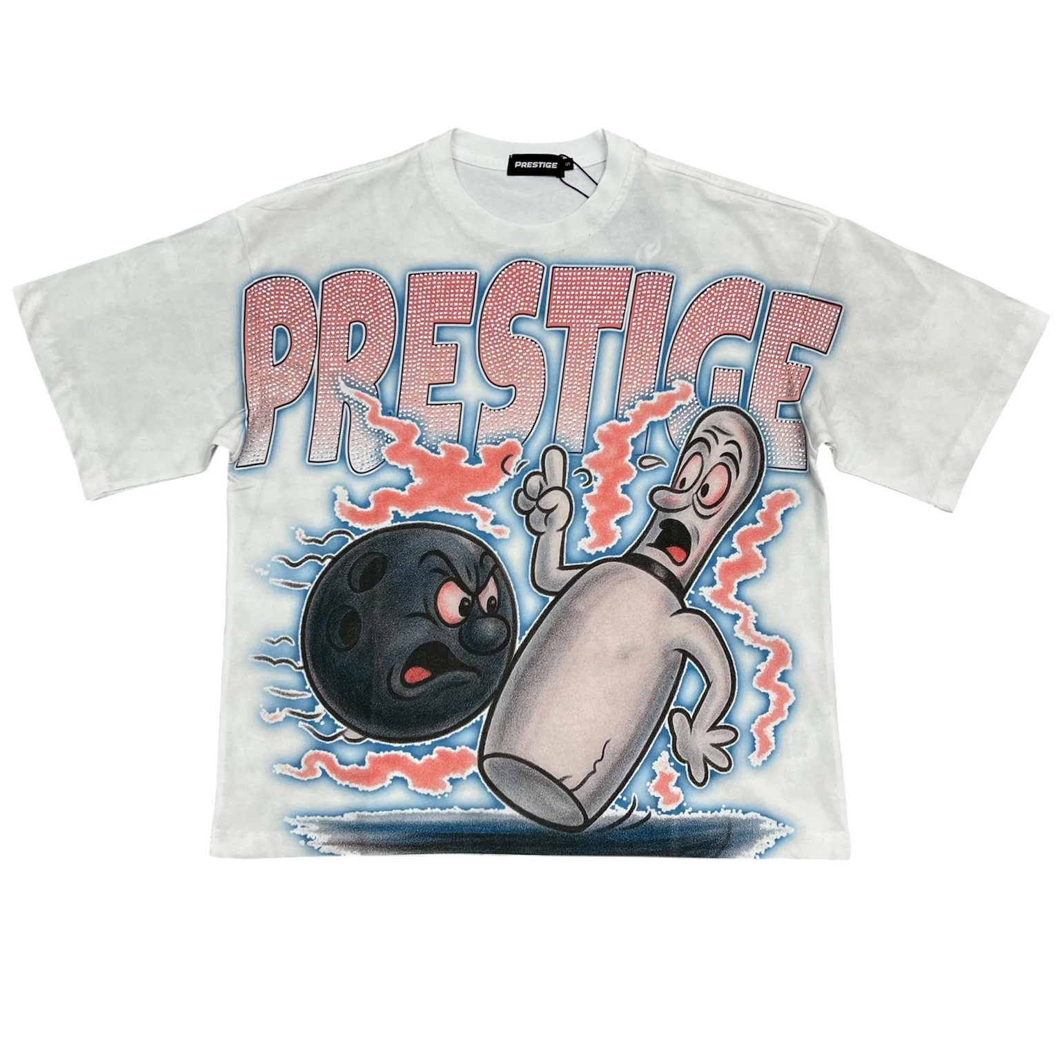 prestige Bowling Ball Tee white