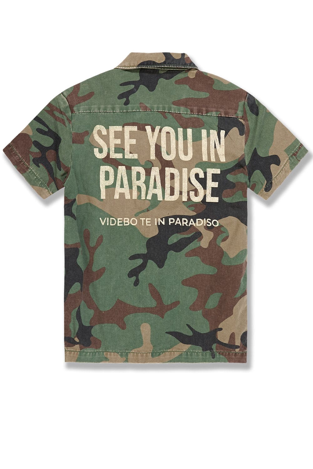 Jordan Craig See You In Paradise KIDS VINTAGE S/S WORK SHIRT (VINTAGE CAMO)
