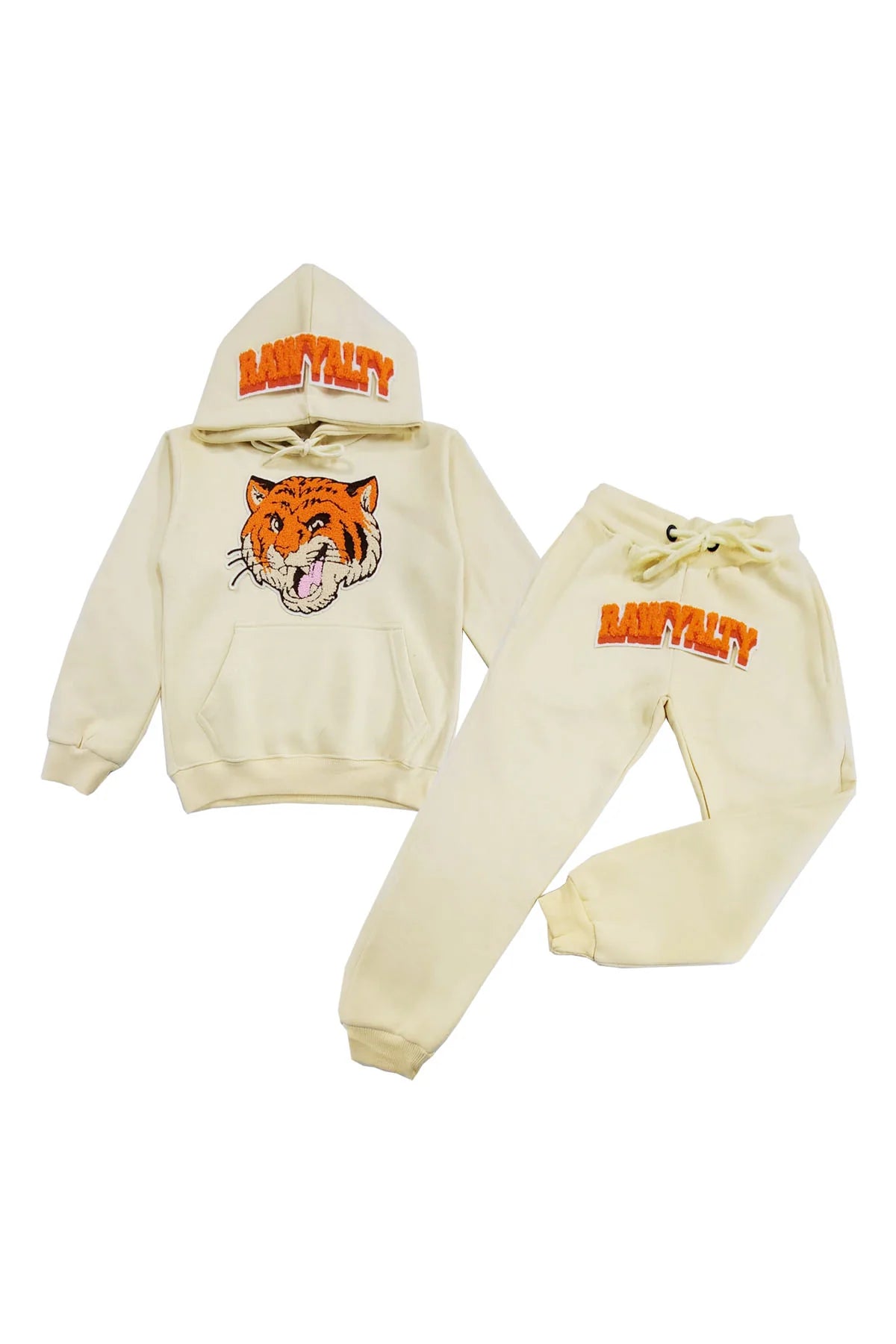 Rawyalty Tiger Chenille Hoodie And Jogger Kids Set