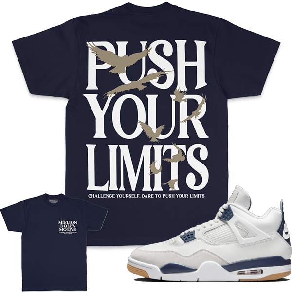 PUSH YOUR LIMITS - NAVY T-SHIRT