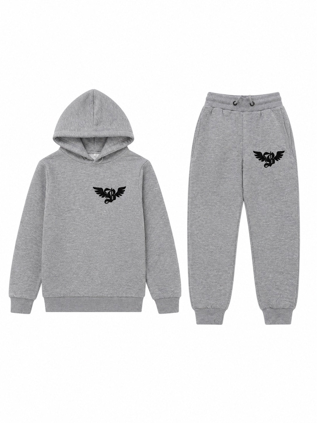 Rawyalty “Broken Soul” Grey Kids Hoodie & Jogger Set