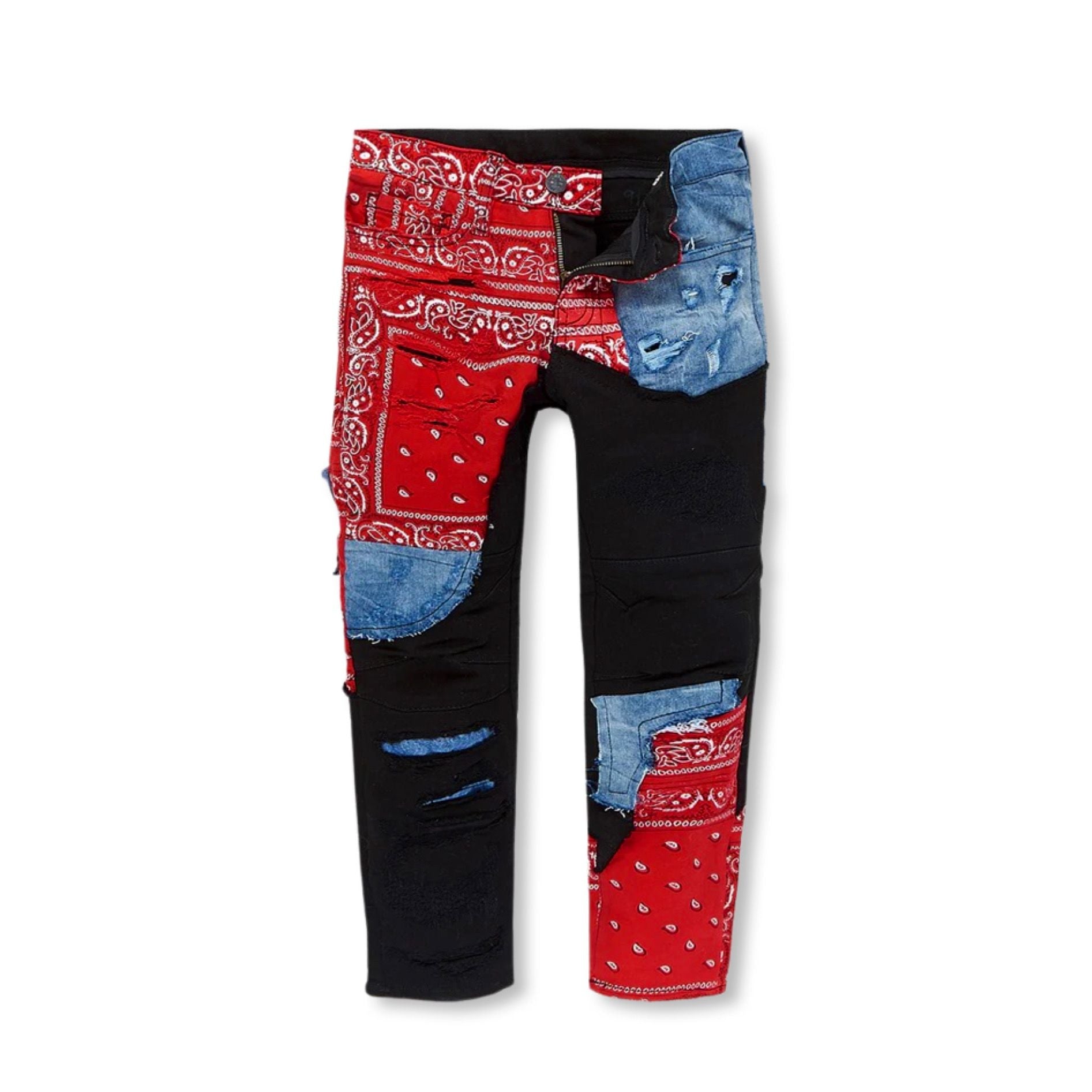 Jordan Craig KIDS REPRESENT DENIM TRUCKER JACKET (CRIMSON)