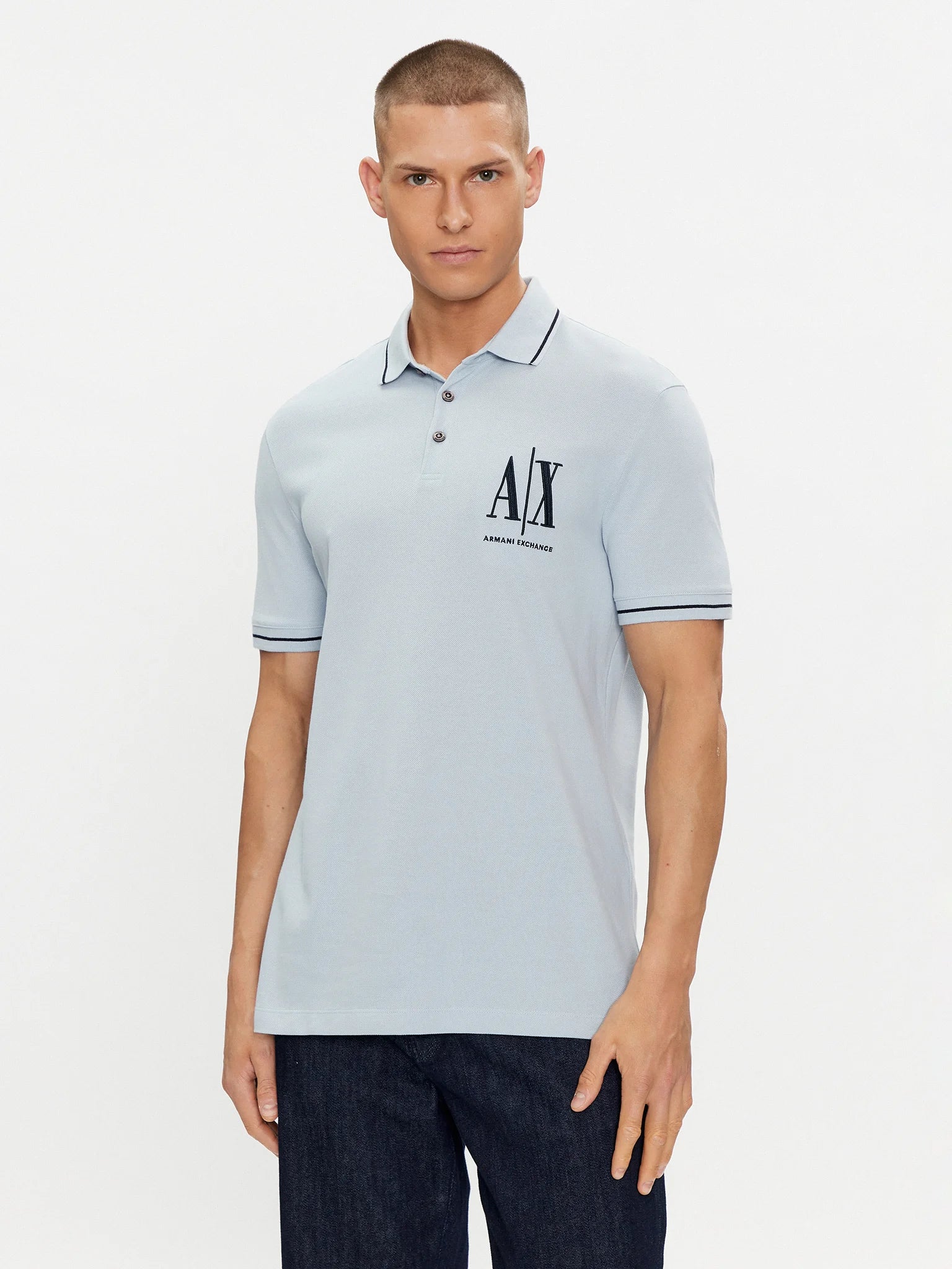 Armani Exchange Extra Light blue Polo Shirt