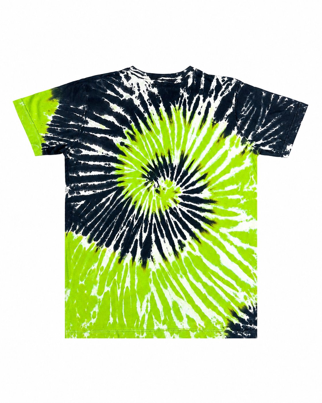 Evolution In Design Modern Black/Lime Green Tie-Dye T-Shirt & Shorts Set