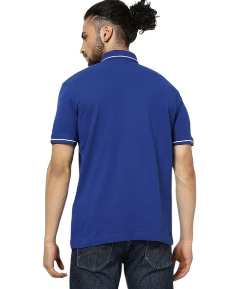 Armani Exchange Blue Polo Shirt