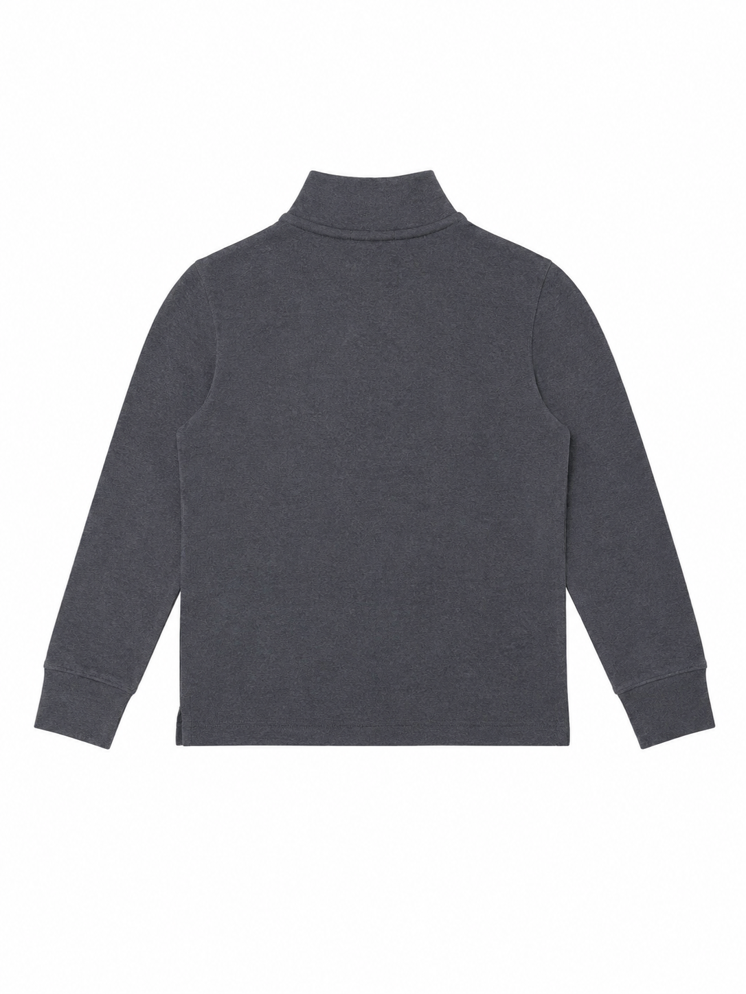 Polo Ralph Lauren Boys Grey Heather Mock Neck Long Sleeve