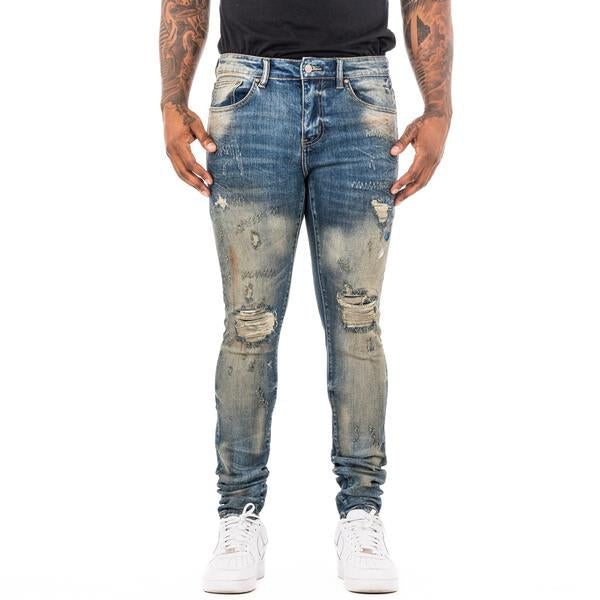 Esntl Lab vintage wash skinny jeans