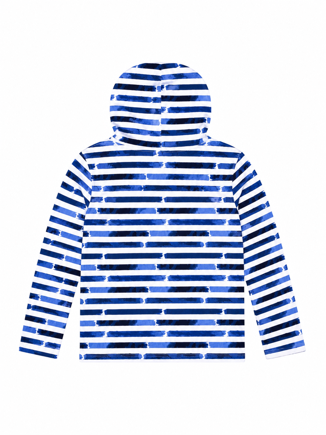 Polo Ralph Lauren Boys Blue & White Striped Hooded Long Sleeve Shirt