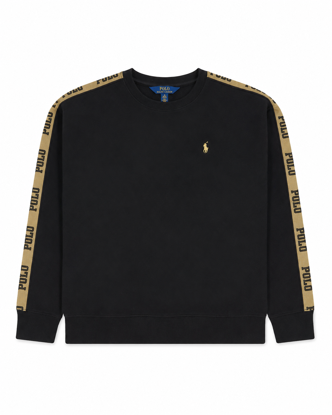 Polo Ralph Lauren Kids Black Logo Tape Crewneck Sweatshirt