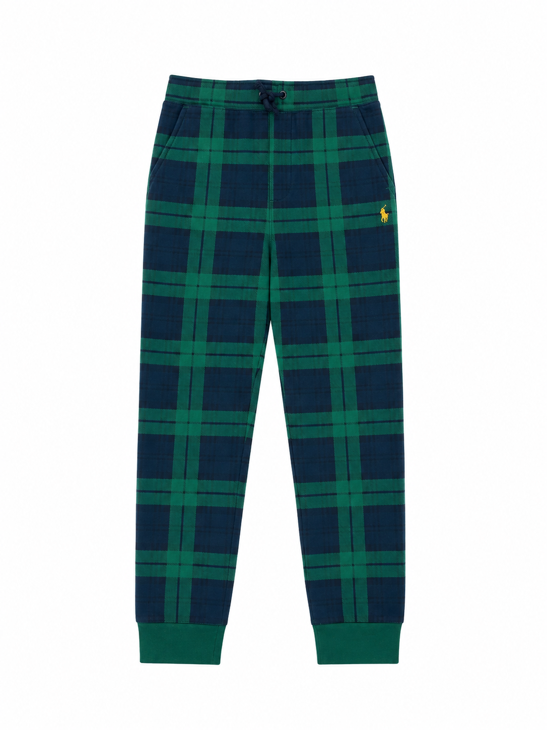Polo Ralph Lauren Kids Green Plaid Jogger Pants