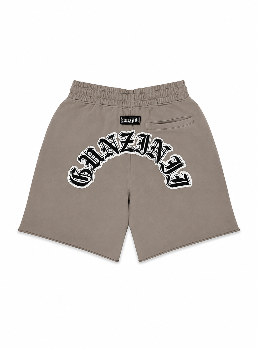 Gunzinii Graphic Logo Sweat Shorts – Taupe