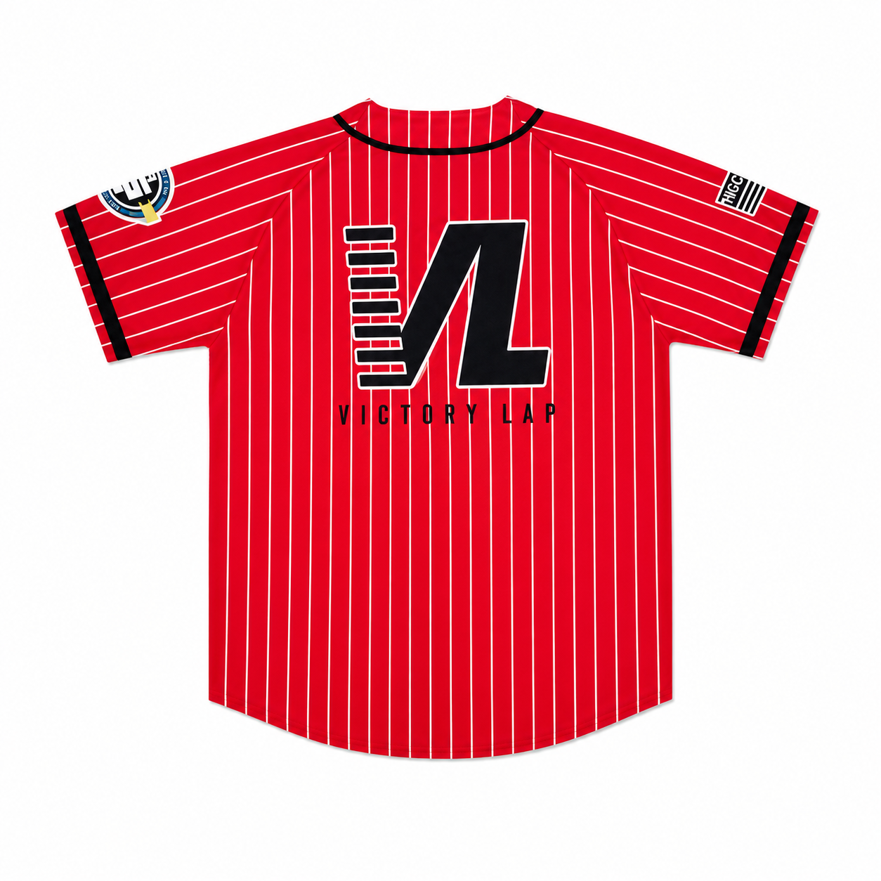 Headgear Classics Red Crenshaw Pinstripe Victory Lap Baseball Jersey