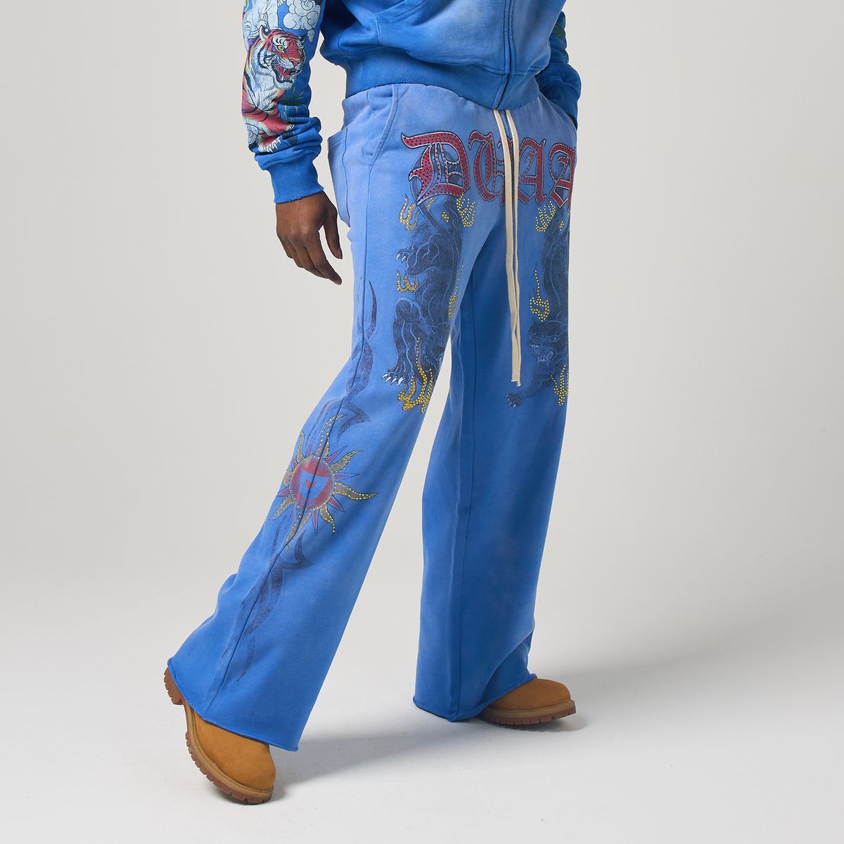 DUAA GARDEN HOODIE & SWEATPANTS (BLUE)