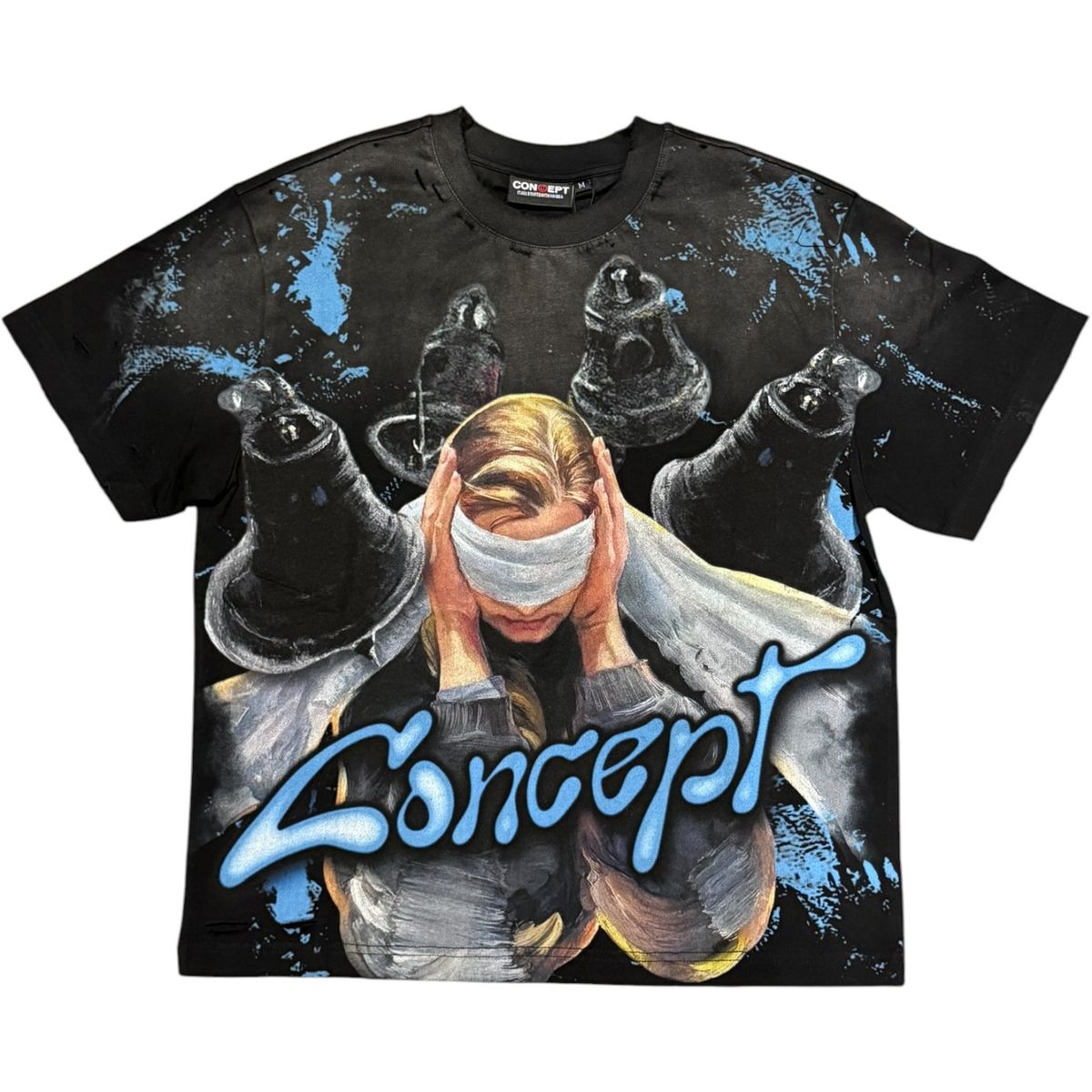 Concept "Silence" Tee- Black Wash